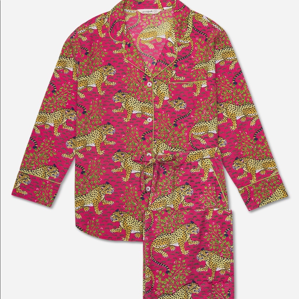 Anthropologie Printfresh Tiger Pajamas